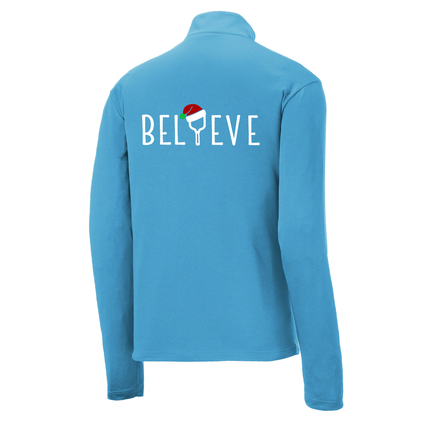 Believe | Men's 1/4 Zip Long Sleeve Pullover Athletic Shirt | 100% Polyester