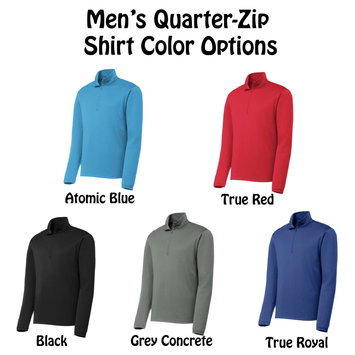 Pickleball Vibes | Men's 1/4 Zip Long Sleeve Pullover Athletic Shirt | 100% Polyester