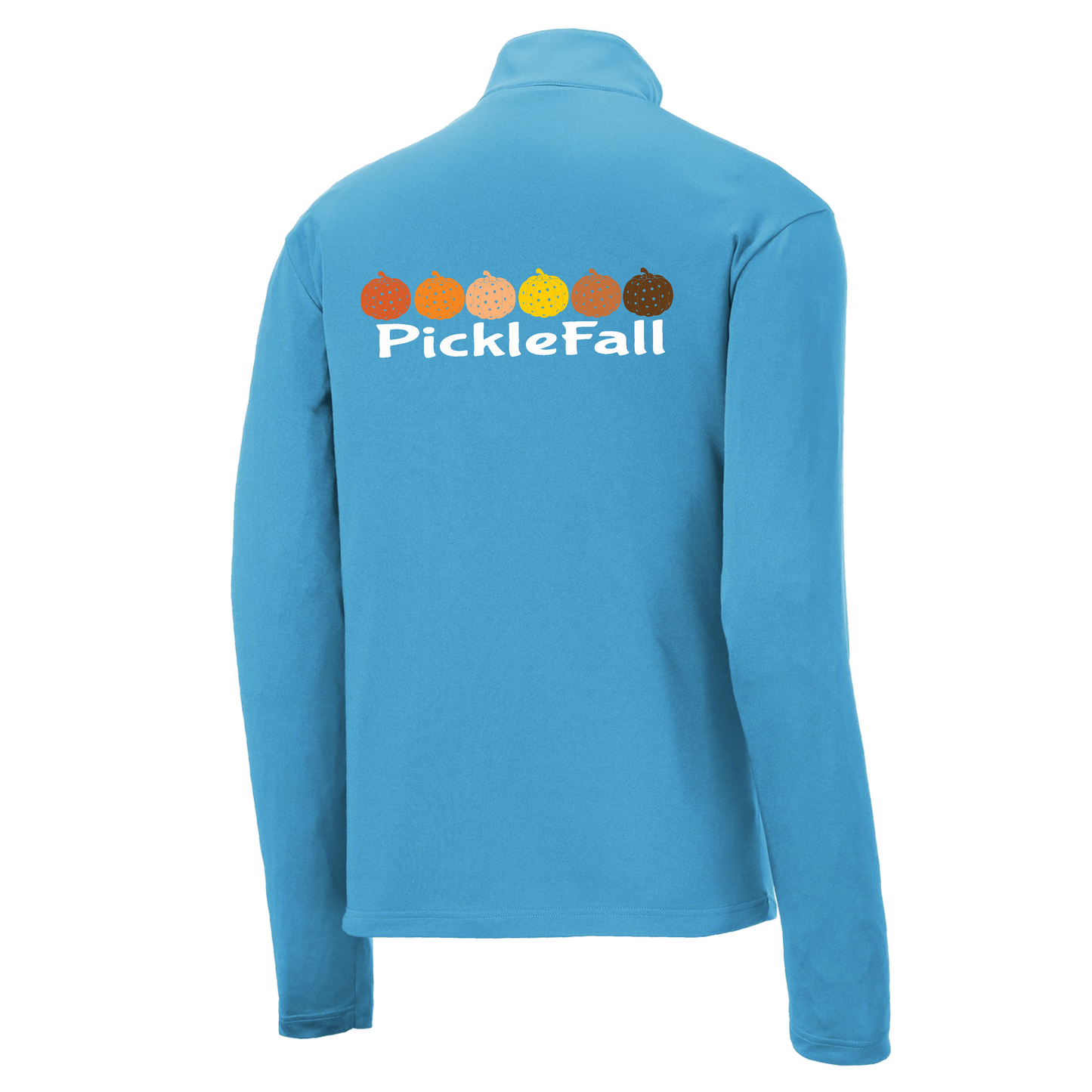 Picklefall | Men's 1/4 Zip Long Sleeve Pullover Athletic Shirt | 100% Polyester