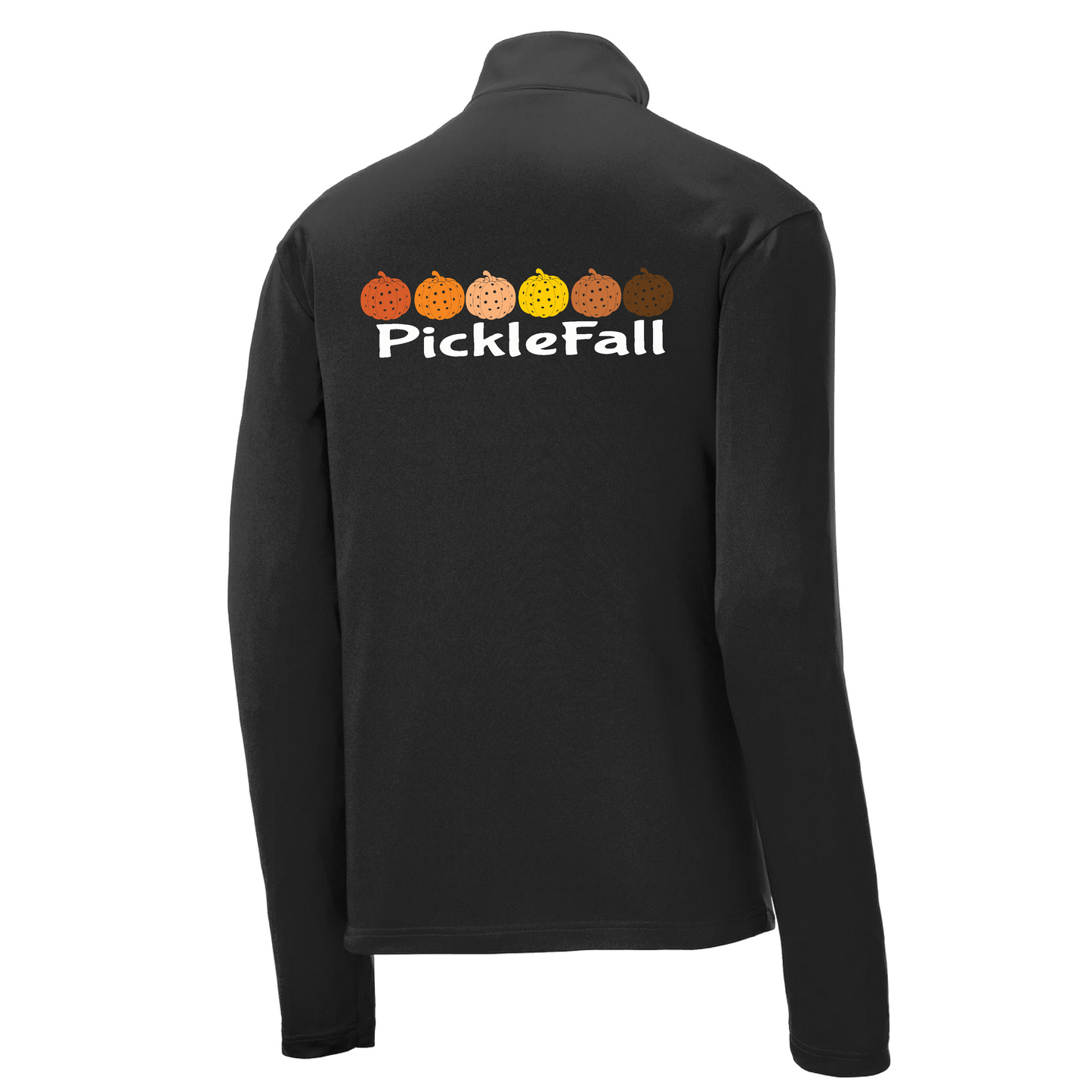 Picklefall | Men's 1/4 Zip Long Sleeve Pullover Athletic Shirt | 100% Polyester