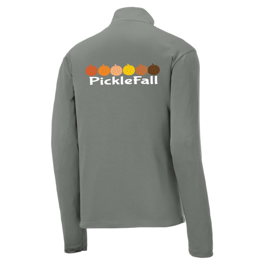 Picklefall | Men's 1/4 Zip Long Sleeve Pullover Athletic Shirt | 100% Polyester