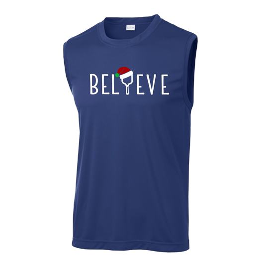 Believe | Men's Sleeveless Athletic Shirt | 100% Polyester