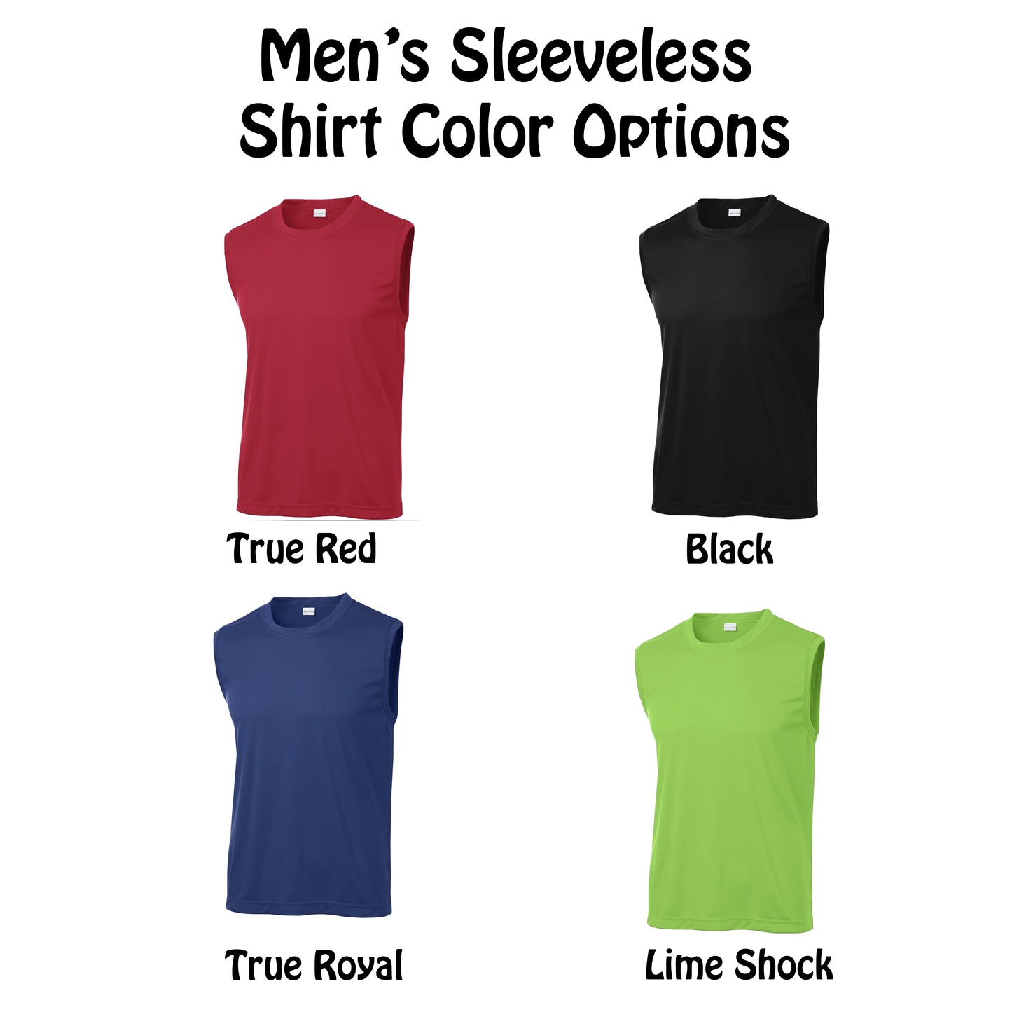 002 With Pickleballs (Yellow White Cyan Green Orange) Customizable | Men's Sleeveless Pickleball Shirt | 100% Polyester