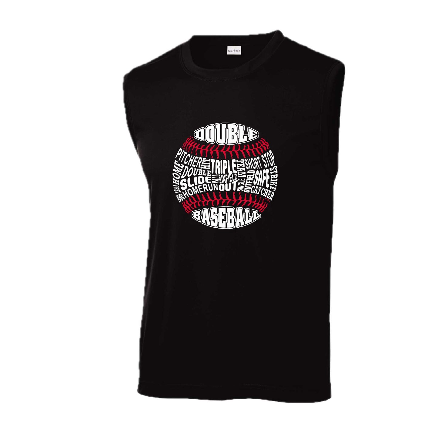 Grand Slam | Men's Sleeveless Athletic Baseball Performance T-Shirt | 100% Polyester
