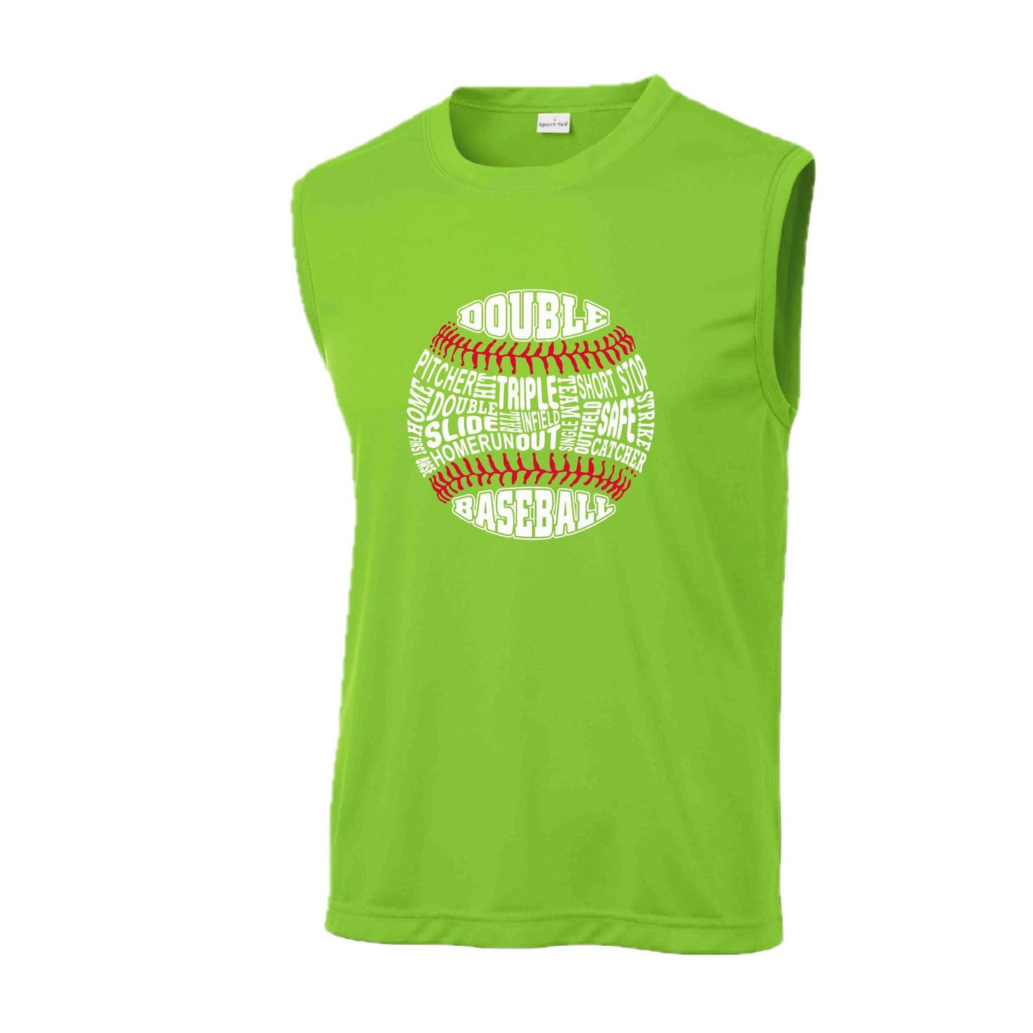 Grand Slam | Men's Sleeveless Athletic Baseball Performance T-Shirt | 100% Polyester