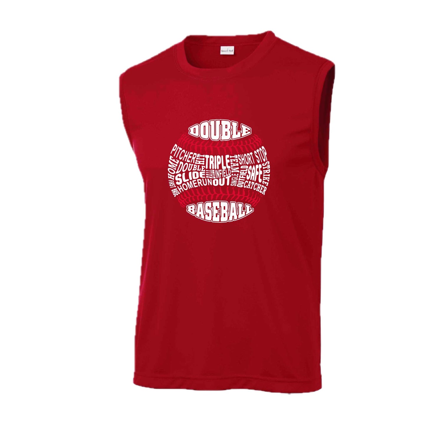 Grand Slam | Men's Sleeveless Athletic Baseball Performance T-Shirt | 100% Polyester