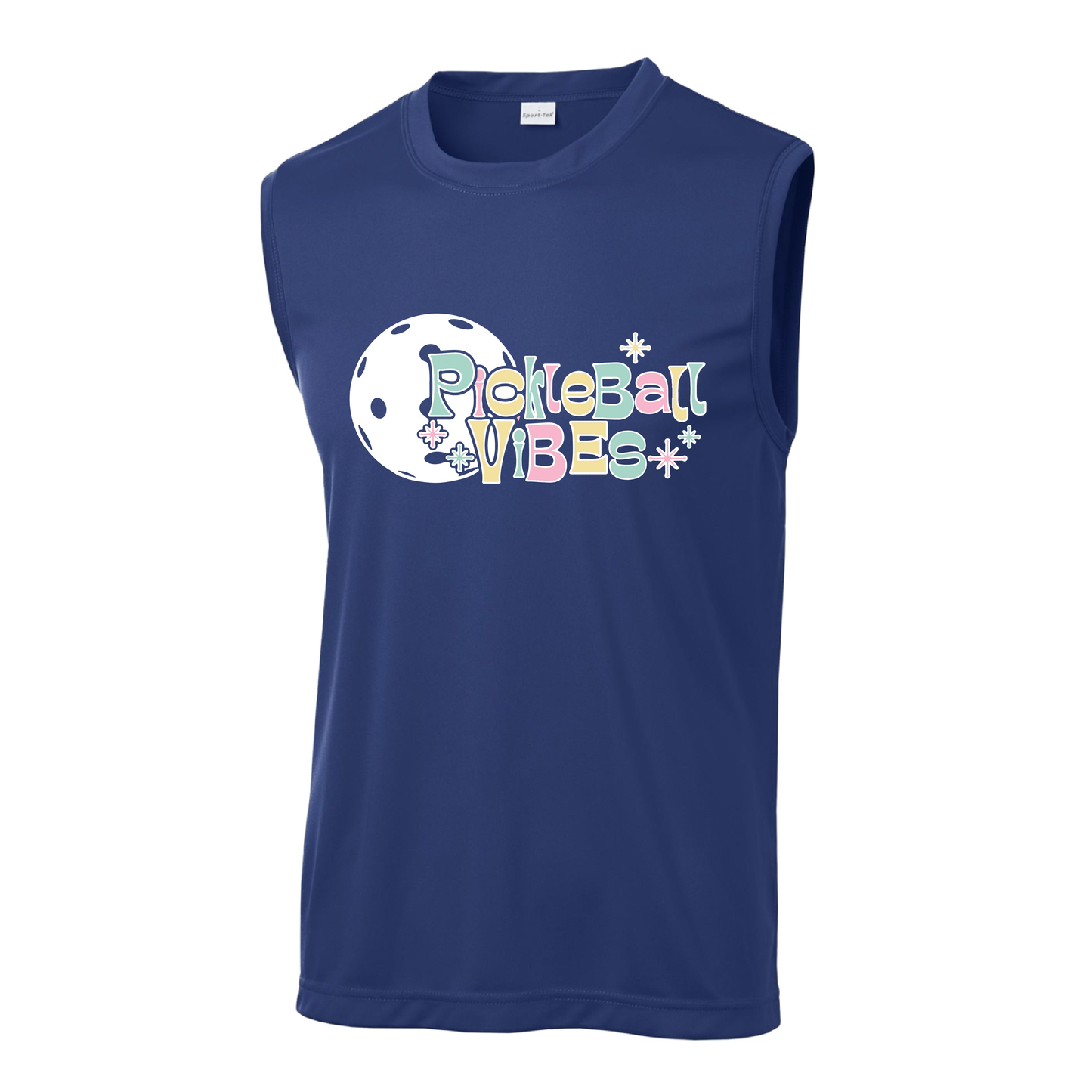 Pickleball Vibes | Men's Sleeveless Athletic Shirt | 100% Polyester