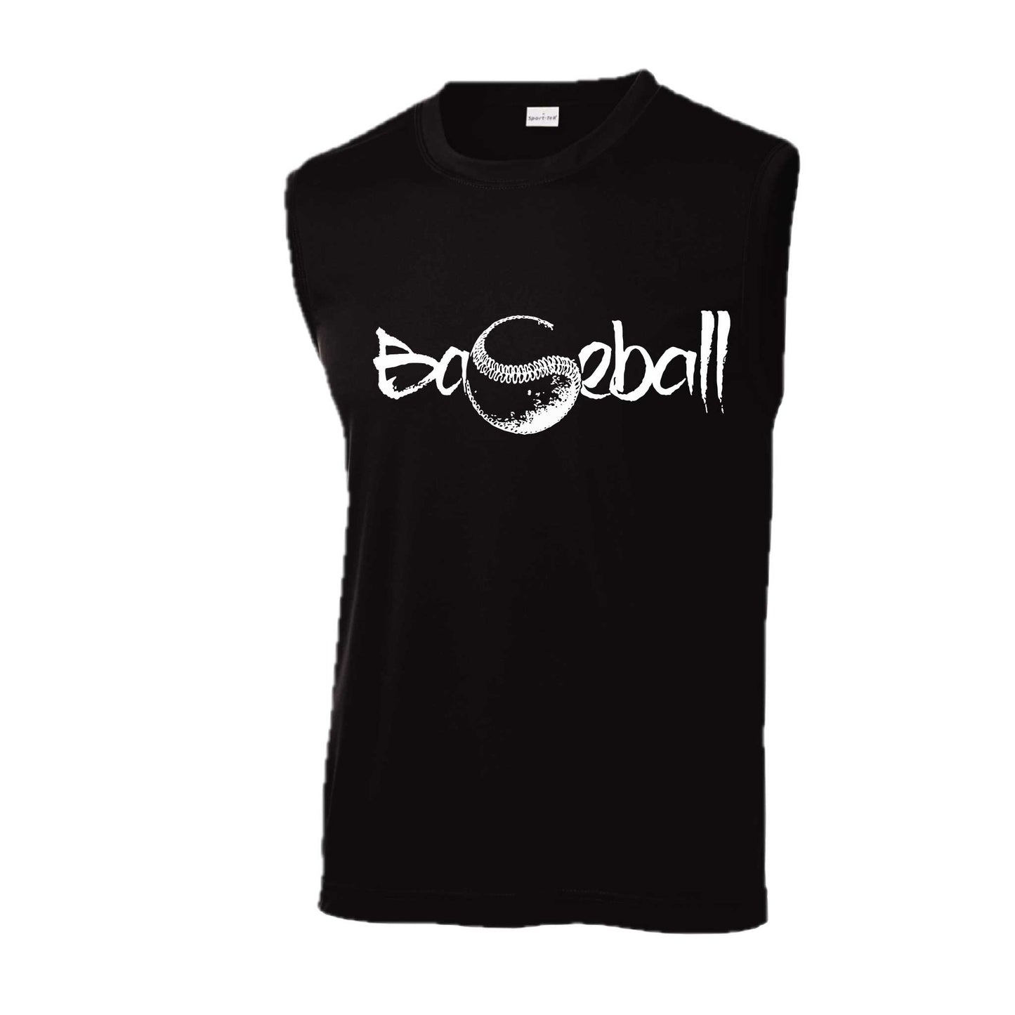 Pitch Perfect | Men's Sleeveless Athletic Baseball Performance T-Shirt | 100% Polyester