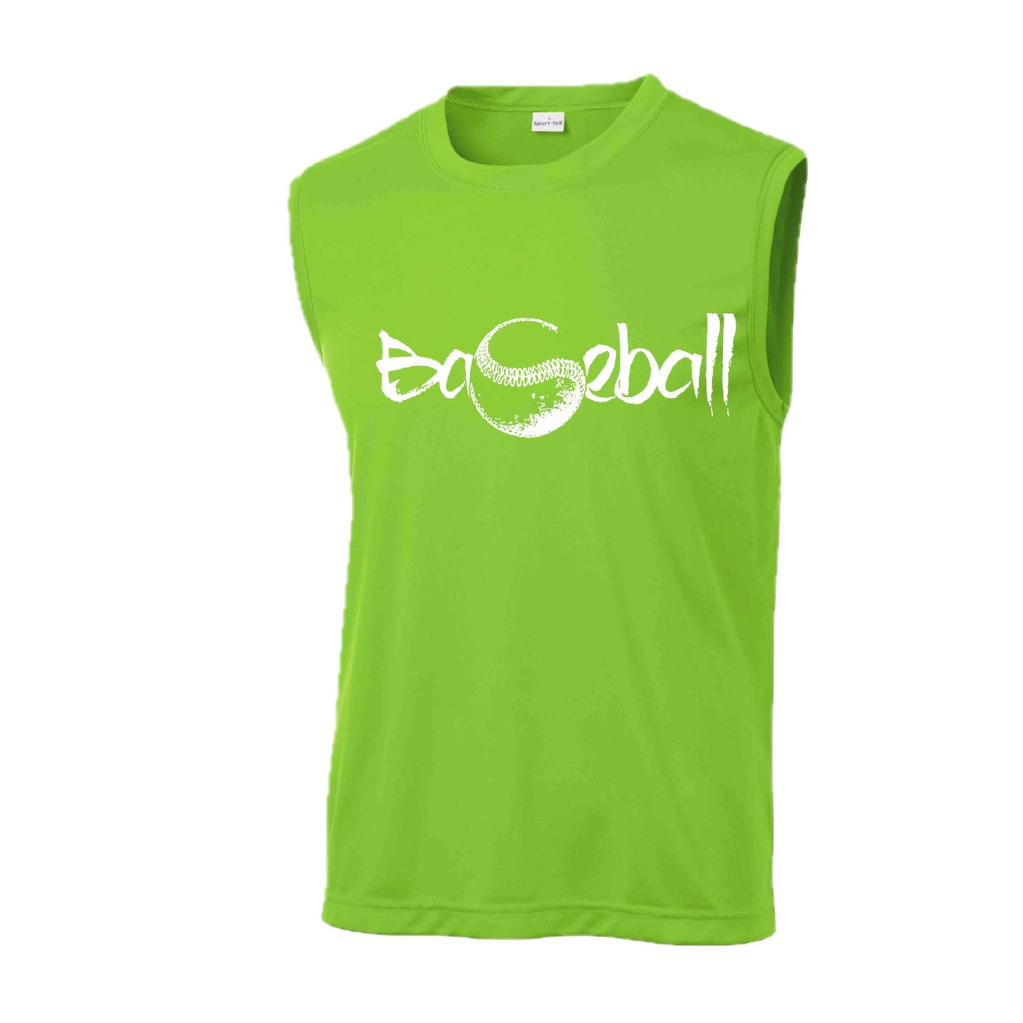 Pitch Perfect | Men's Sleeveless Athletic Baseball Performance T-Shirt | 100% Polyester