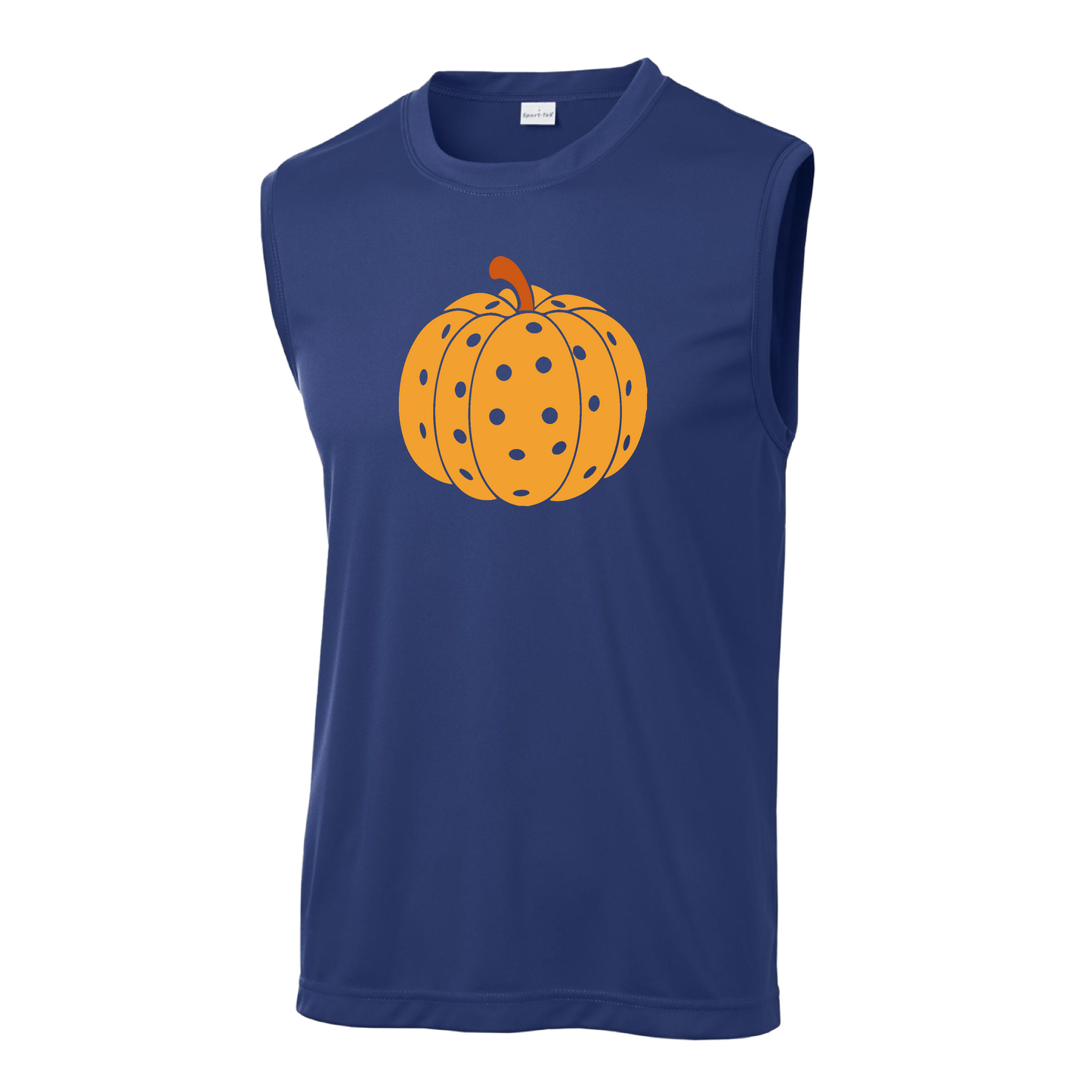 Pumpkin Pickleball | Men's Sleeveless Athletic Shirt | 100% Polyester