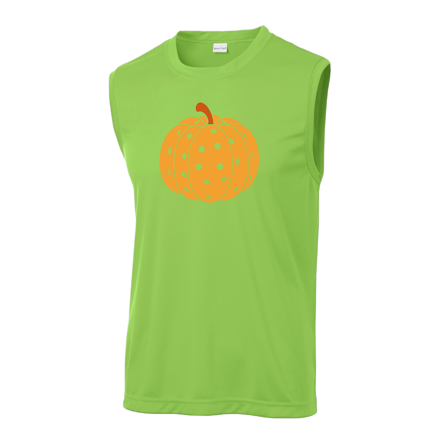 Pumpkin Pickleball | Men's Sleeveless Athletic Shirt | 100% Polyester