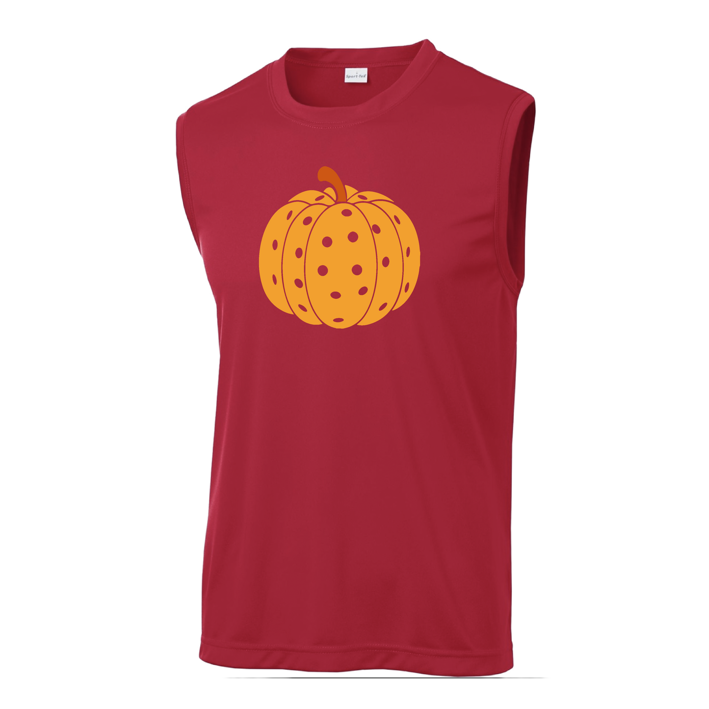 Pumpkin Pickleball | Men's Sleeveless Athletic Shirt | 100% Polyester