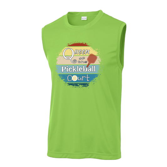 Queen of the Pickleball Court | Men's Sleeveless Athletic Shirt | 100% Polyester