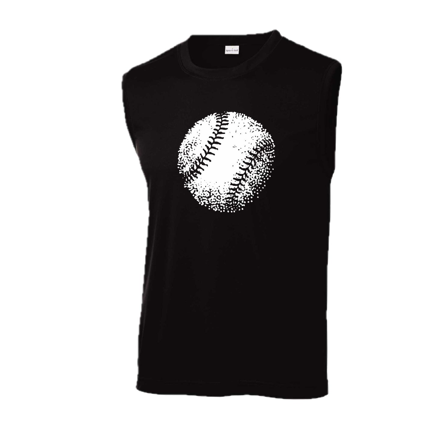 Retro Baseball | Men's Sleeveless Athletic Baseball Performance T-Shirt | 100% Polyester