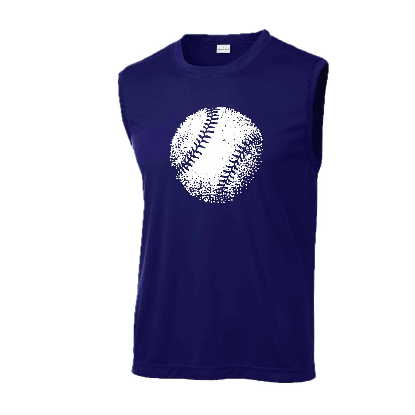 Retro Baseball | Men's Sleeveless Athletic Baseball Performance T-Shirt | 100% Polyester