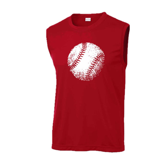 Retro Baseball | Men's Sleeveless Athletic Baseball Performance T-Shirt | 100% Polyester
