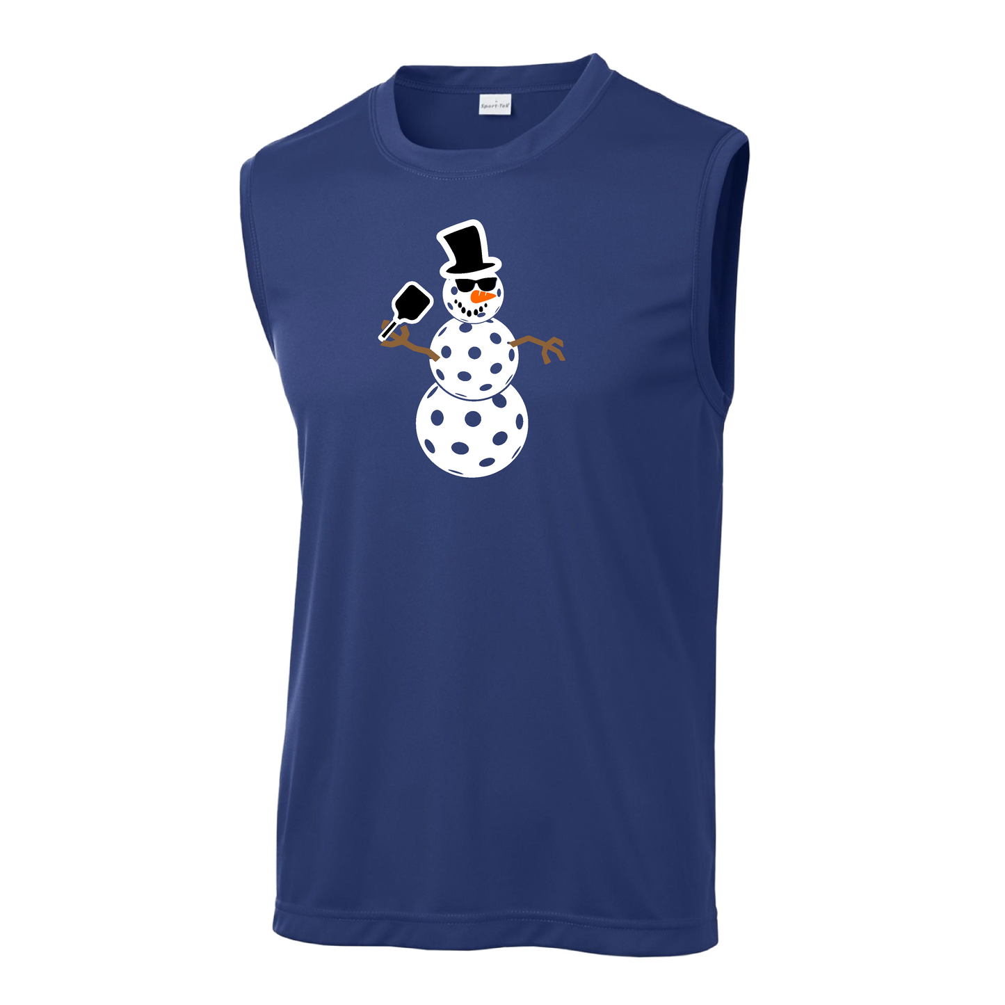 Snowman | Men's Sleeveless Athletic Shirt | 100% Polyester