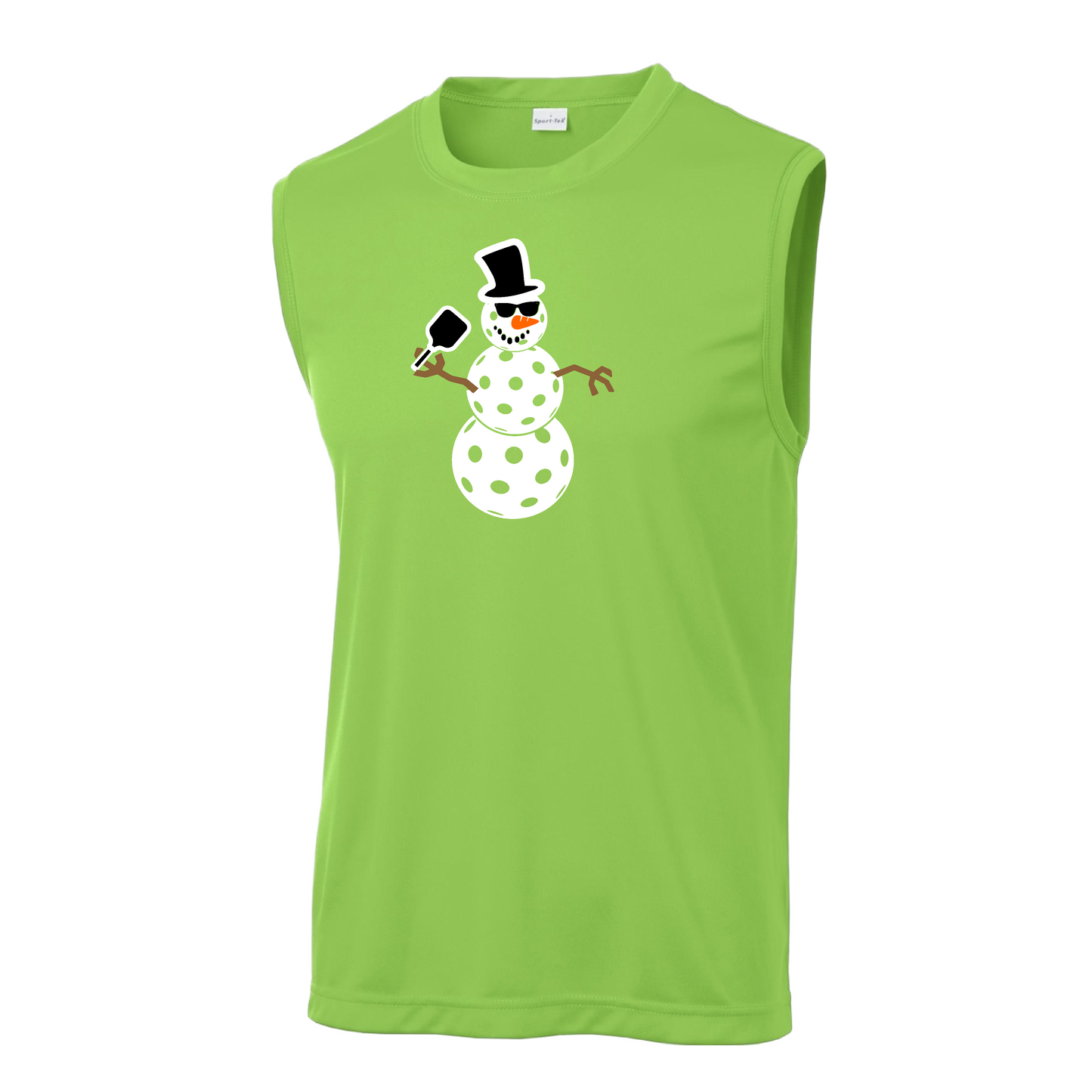 Snowman | Men's Sleeveless Athletic Shirt | 100% Polyester