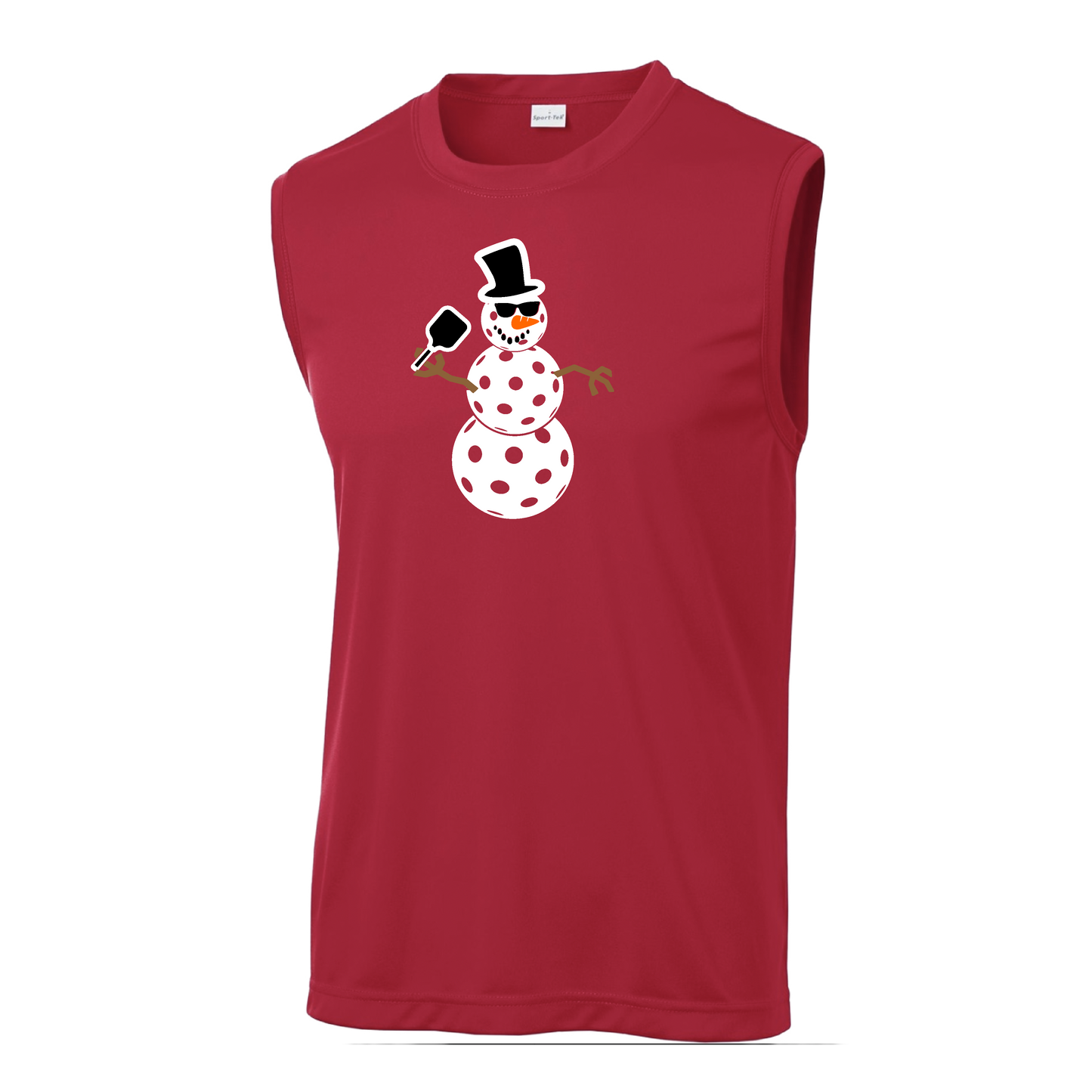 Snowman | Men's Sleeveless Athletic Shirt | 100% Polyester