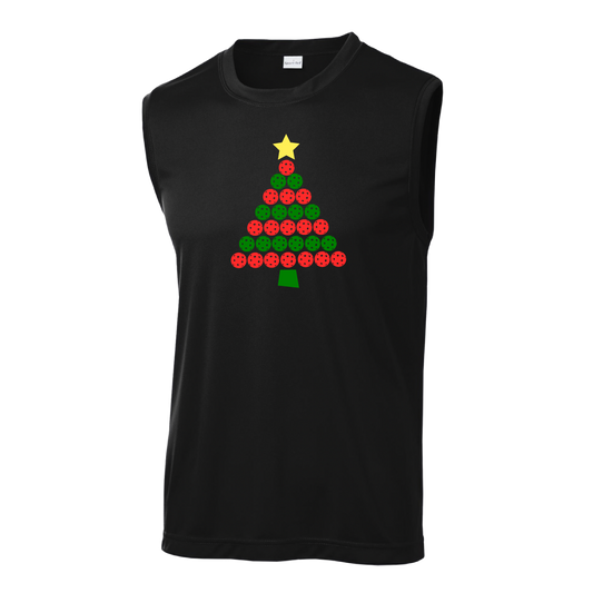 Christmas Tree | Men's Sleeveless Athletic Shirt | 100% Polyester