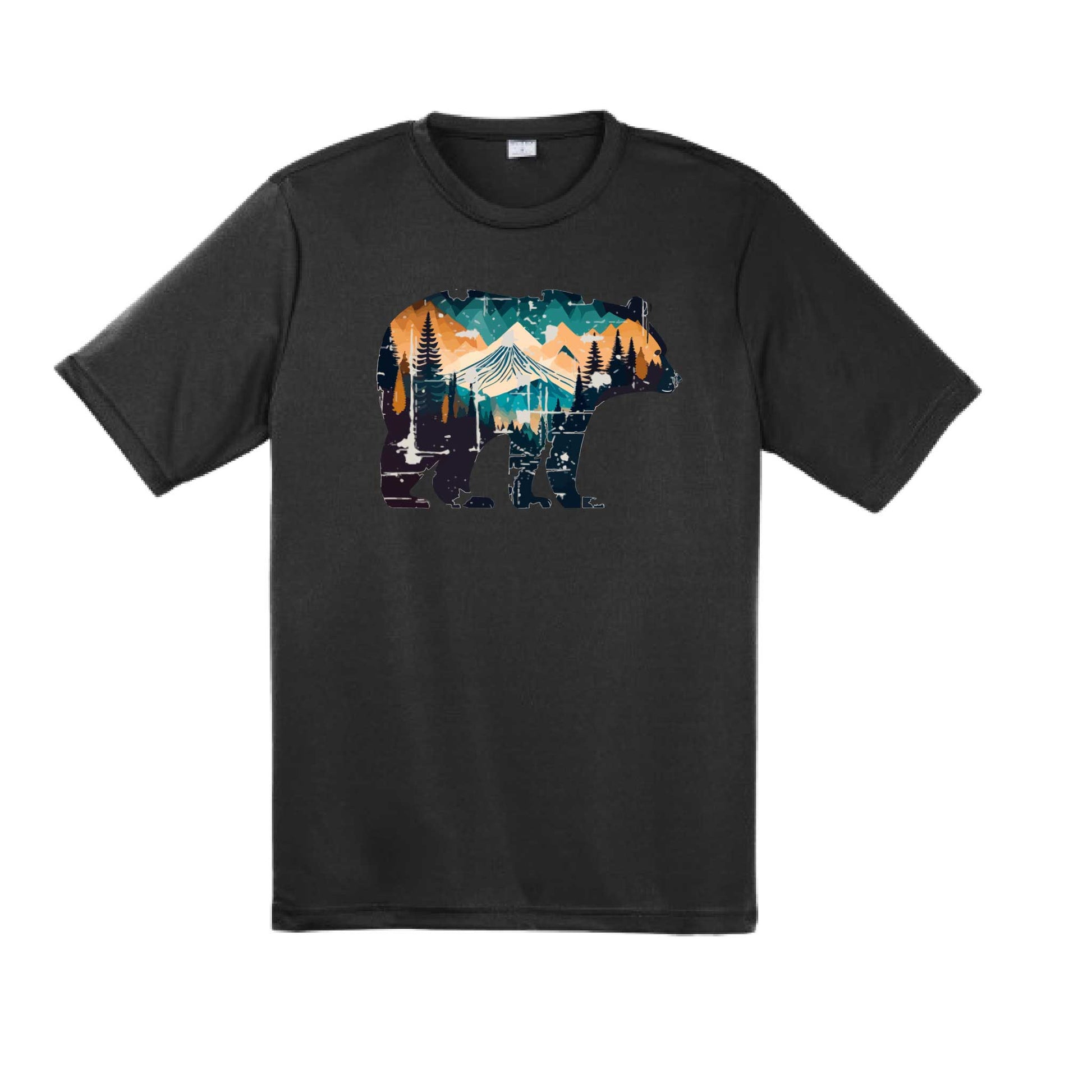 Bear Mountain | Men's Short Sleeve Camping T-Shirt | 100% Polyester