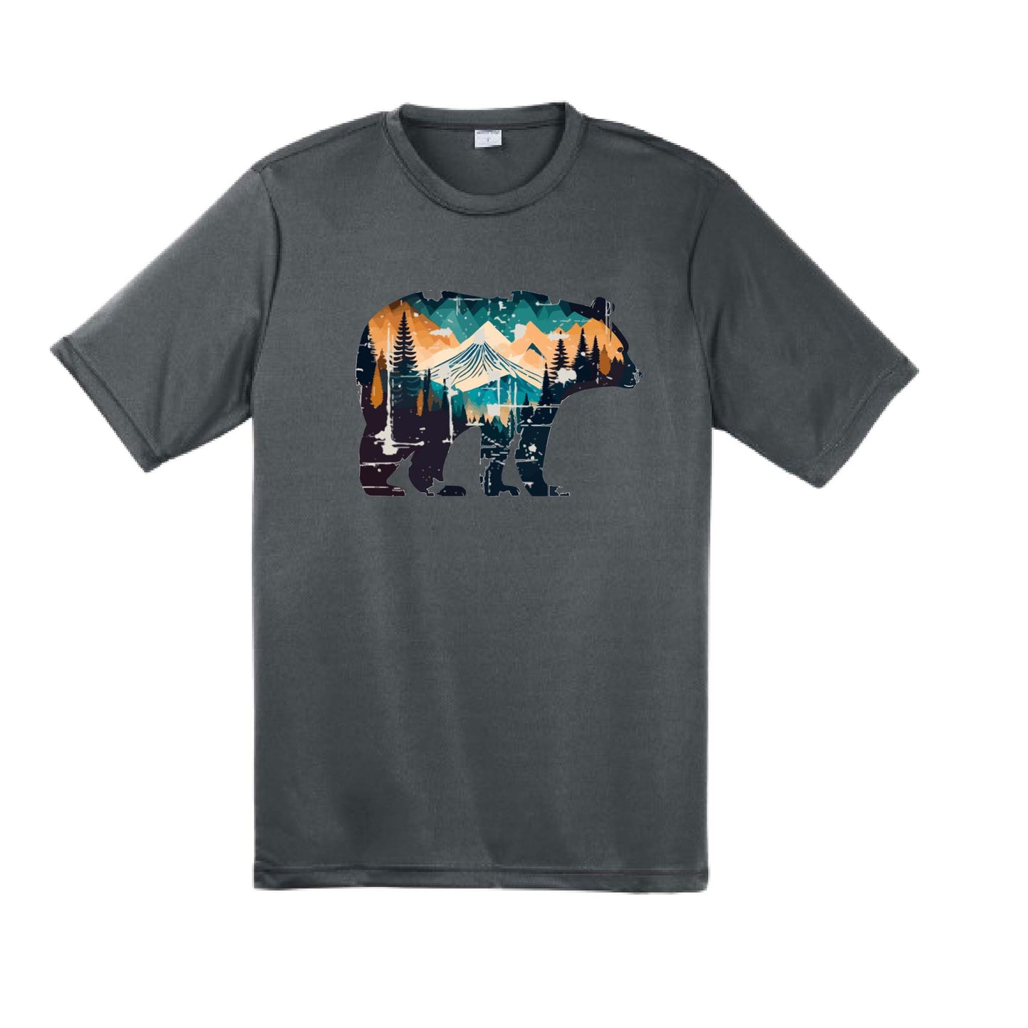 Bear Mountain | Men's Short Sleeve Camping T-Shirt | 100% Polyester