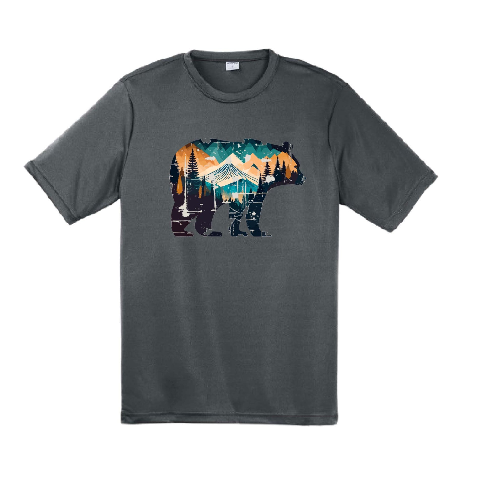 Bear Mountain | Men's Short Sleeve Camping T-Shirt | 100% Polyester