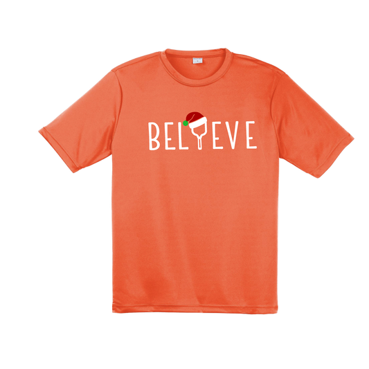 Believe | Men's Short Sleeve Athletic Shirt | 100% Polyester