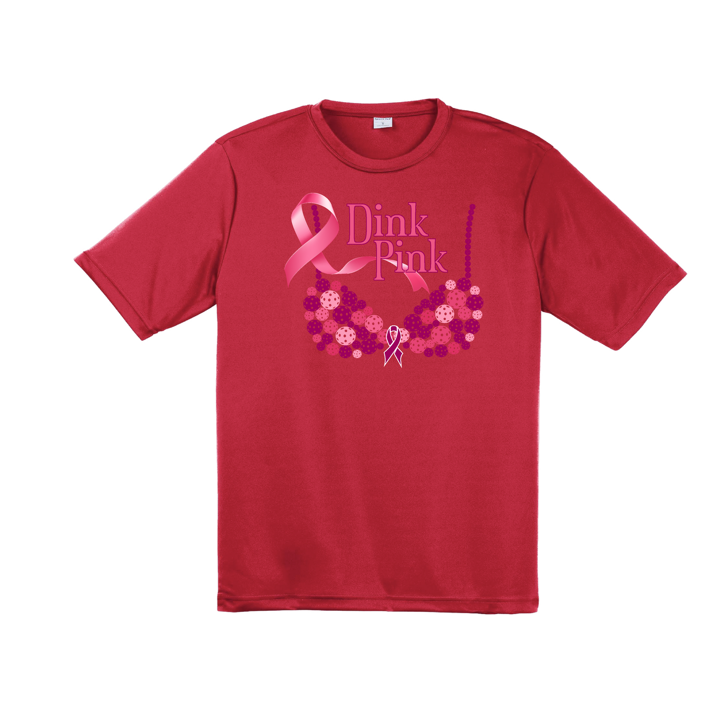 Dink Pink | Men's Short Sleeve Athletic Shirt | 100% Polyester