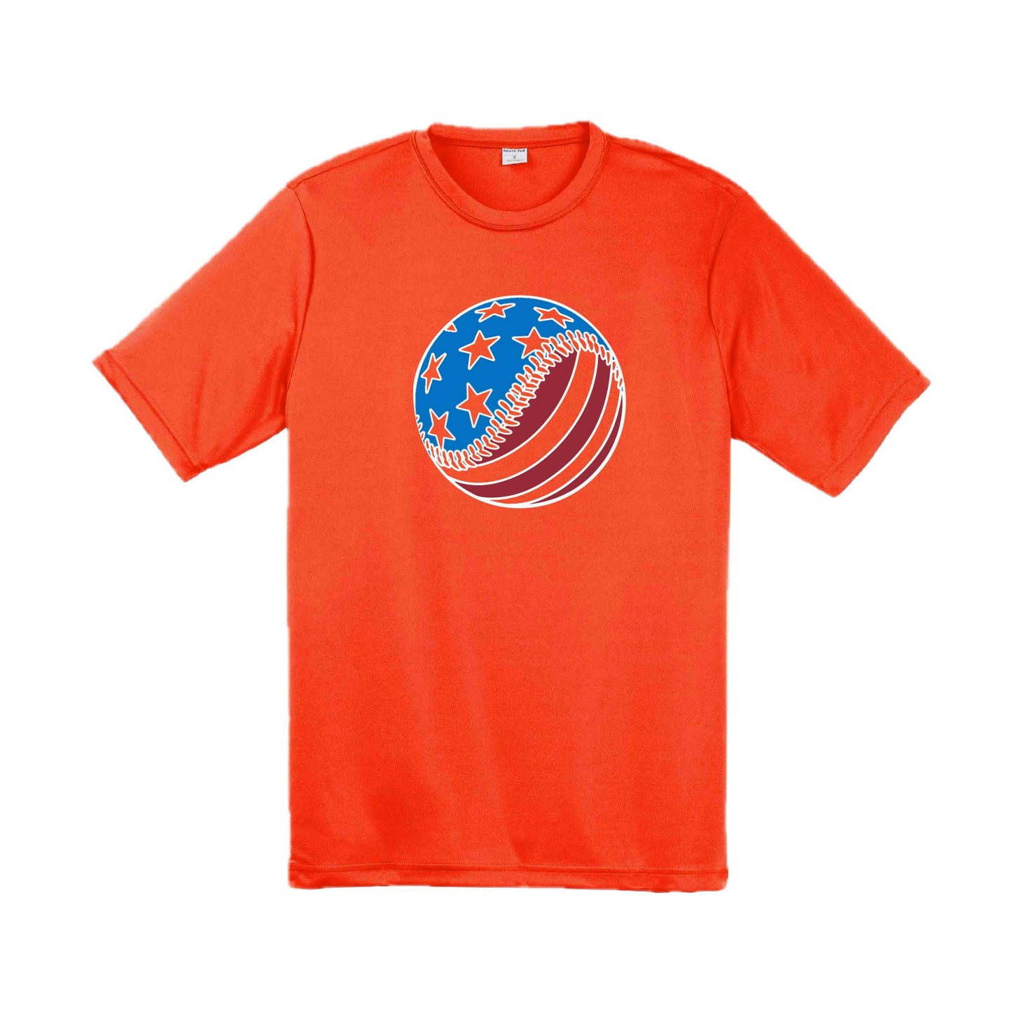 Fastball | Men's Short Sleeve Athletic Baseball Performance T-Shirt | 100% Polyester