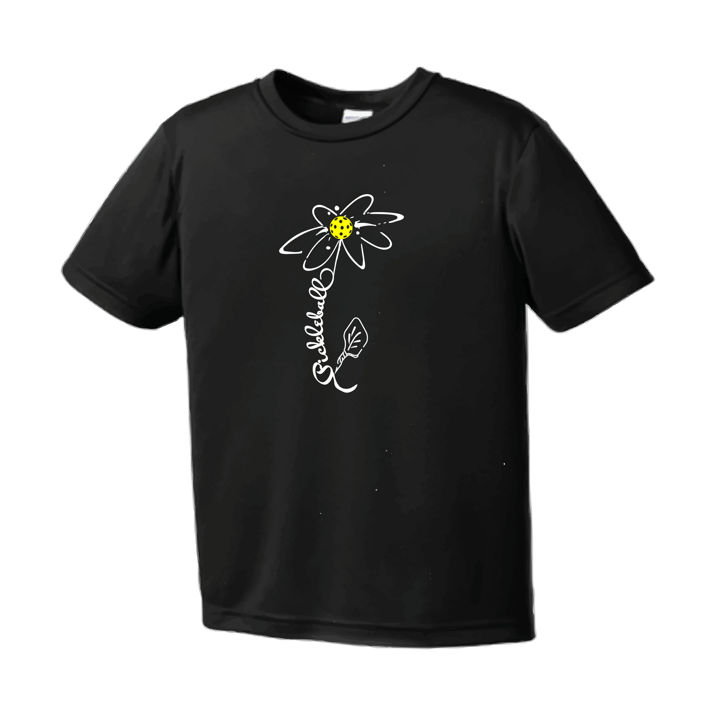 Pickleball Flower | Men’s Short Sleeve Athletic Shirt | 100% Polyester