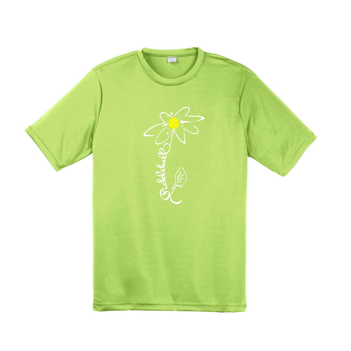 Pickleball Flower | Men’s Short Sleeve Athletic Shirt | 100% Polyester