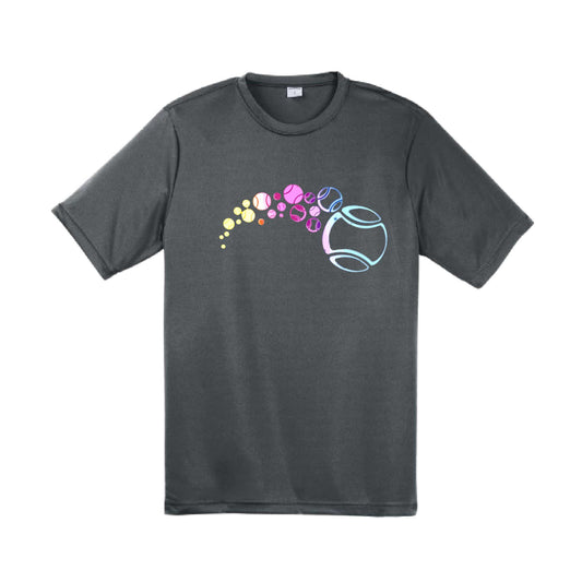 Tennis Focus | Men's Short Sleeve Athletic Tennis Performance T-Shirt | 100% Polyester