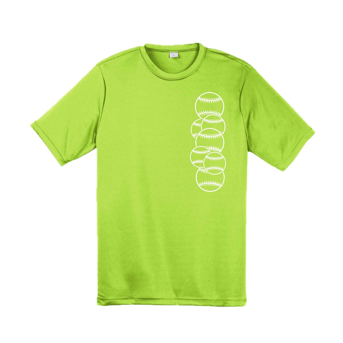 Full Count | Men's Short Sleeve Athletic Baseball Performance T-Shirt | 100% Polyester