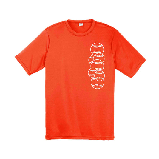 Full Count | Men's Short Sleeve Athletic Baseball Performance T-Shirt | 100% Polyester