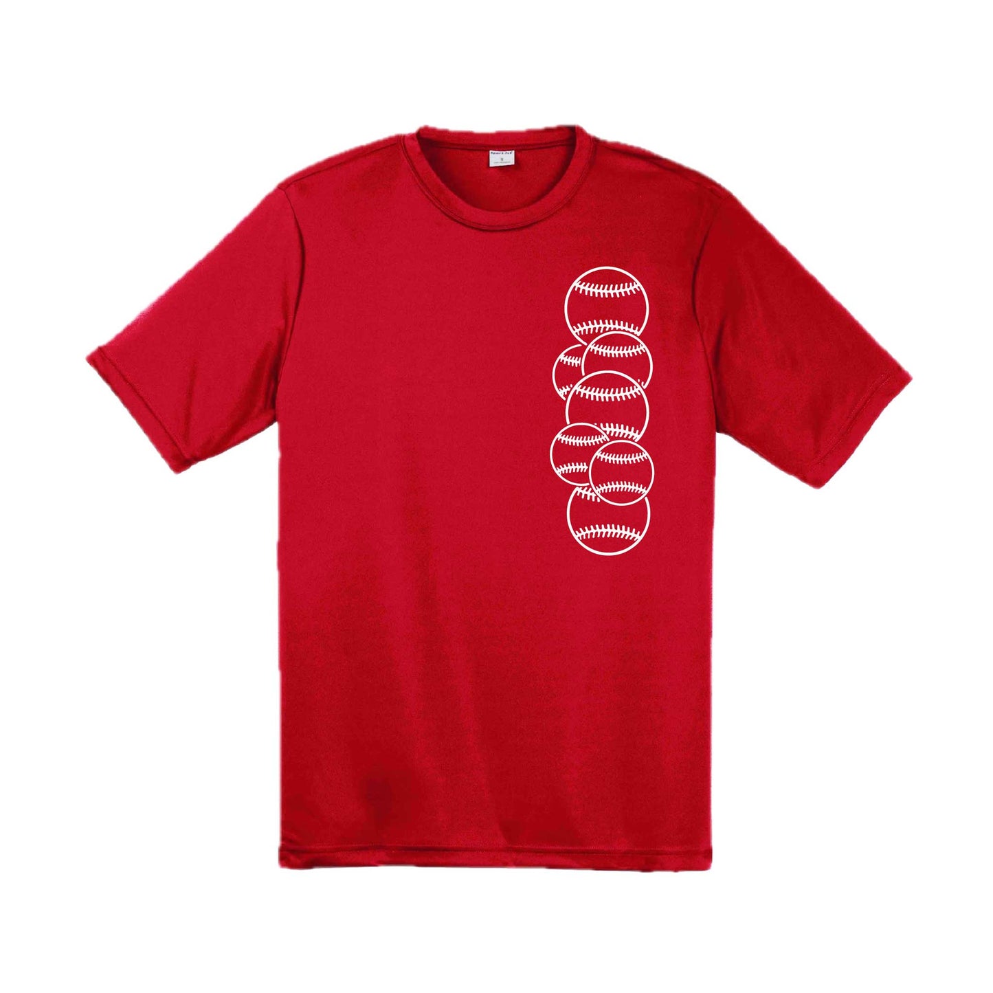 Full Count | Men's Short Sleeve Athletic Baseball Performance T-Shirt | 100% Polyester