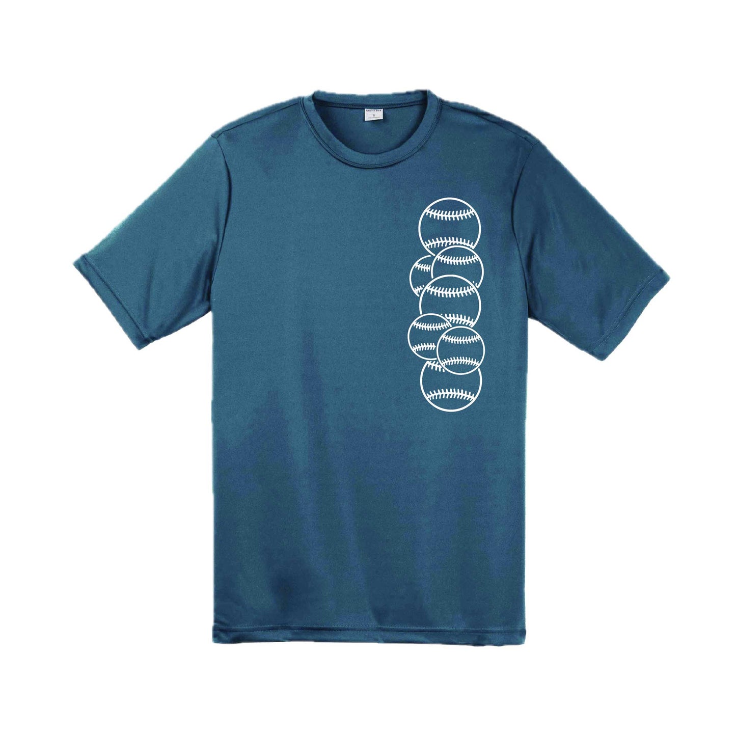 Full Count | Men's Short Sleeve Athletic Baseball Performance T-Shirt | 100% Polyester
