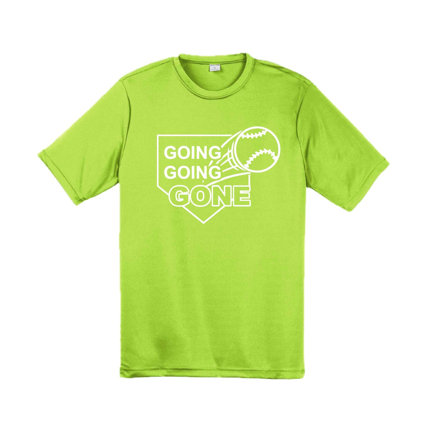 Going Going Gone | Men's Short Sleeve Athletic Baseball Performance T-Shirt | 100% Polyester
