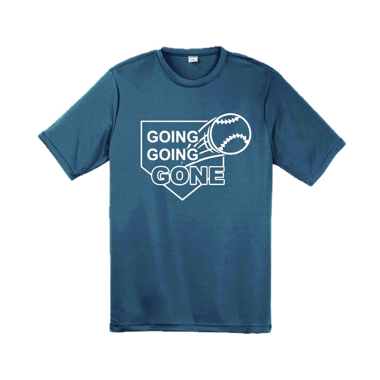 Going Going Gone | Men's Short Sleeve Athletic Baseball Performance T-Shirt | 100% Polyester