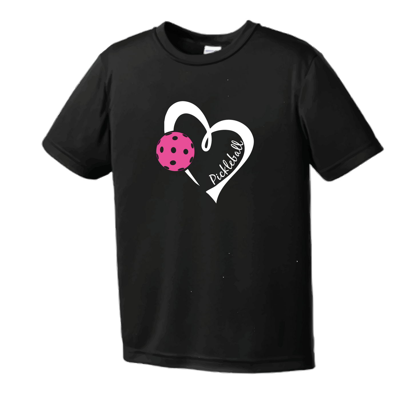 Pickleball Love (Pink) | Clearance Men's Short Sleeve Athletic Shirt | 100% Polyester