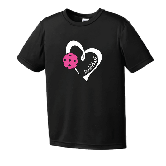 Pickleball Love (Pink) | Clearance Men's Short Sleeve Athletic Shirt | 100% Polyester