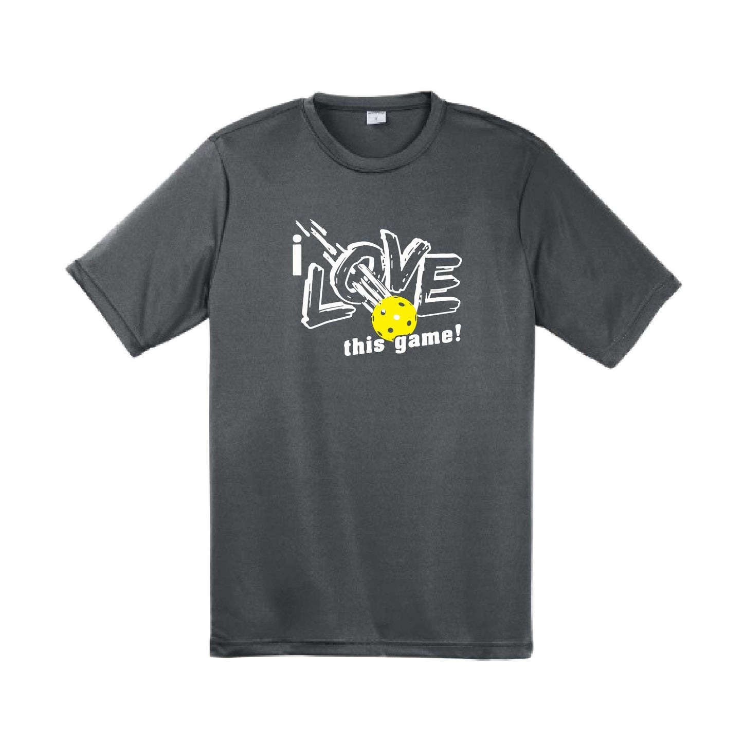I Love This Game | Men's Short Sleeve Athletic Pickleball Performance T-Shirt | 100% Polyester
