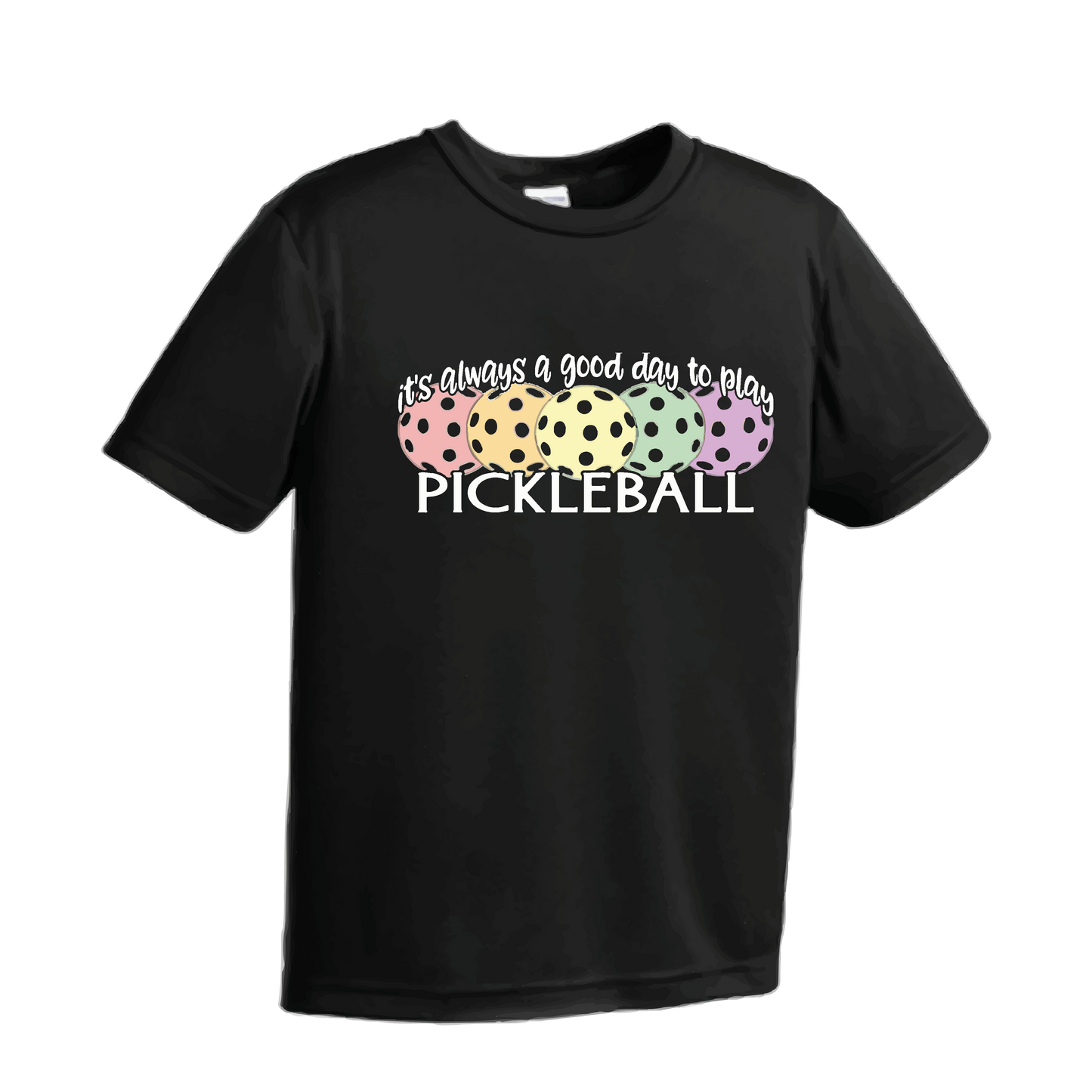 It's Always a Good Day to Play Pickleball | Men's Short Sleeve Athletic Shirt | 100% Polyester