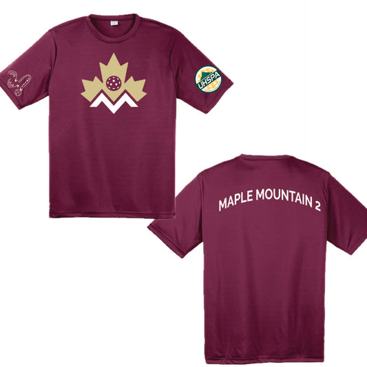 Maple Mountain High 2 USHPA | Men's Short Sleeve Crewneck T-Shirts | 100% Polyester