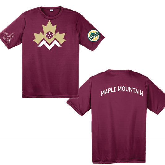 Maple Mountain High USHPA | Men's Short Sleeve Crewneck T-Shirts | 100% Polyester