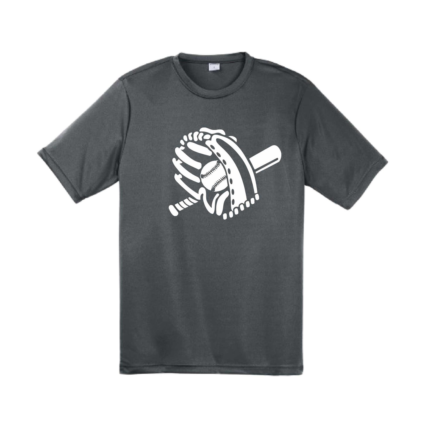 Baseball Mitt | Men's Short Sleeve Athletic Baseball Performance T-Shirt | 100% Polyester