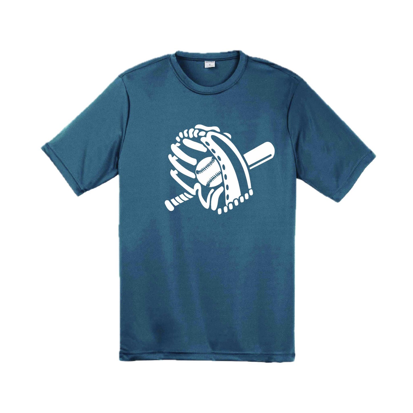 Baseball Mitt | Men's Short Sleeve Athletic Baseball Performance T-Shirt | 100% Polyester