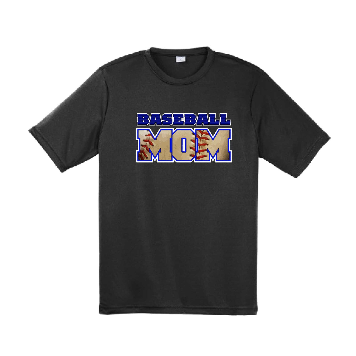 Baseball Mom | Men's Short Sleeve Athletic Baseball Performance T-Shirt | 100% Polyester