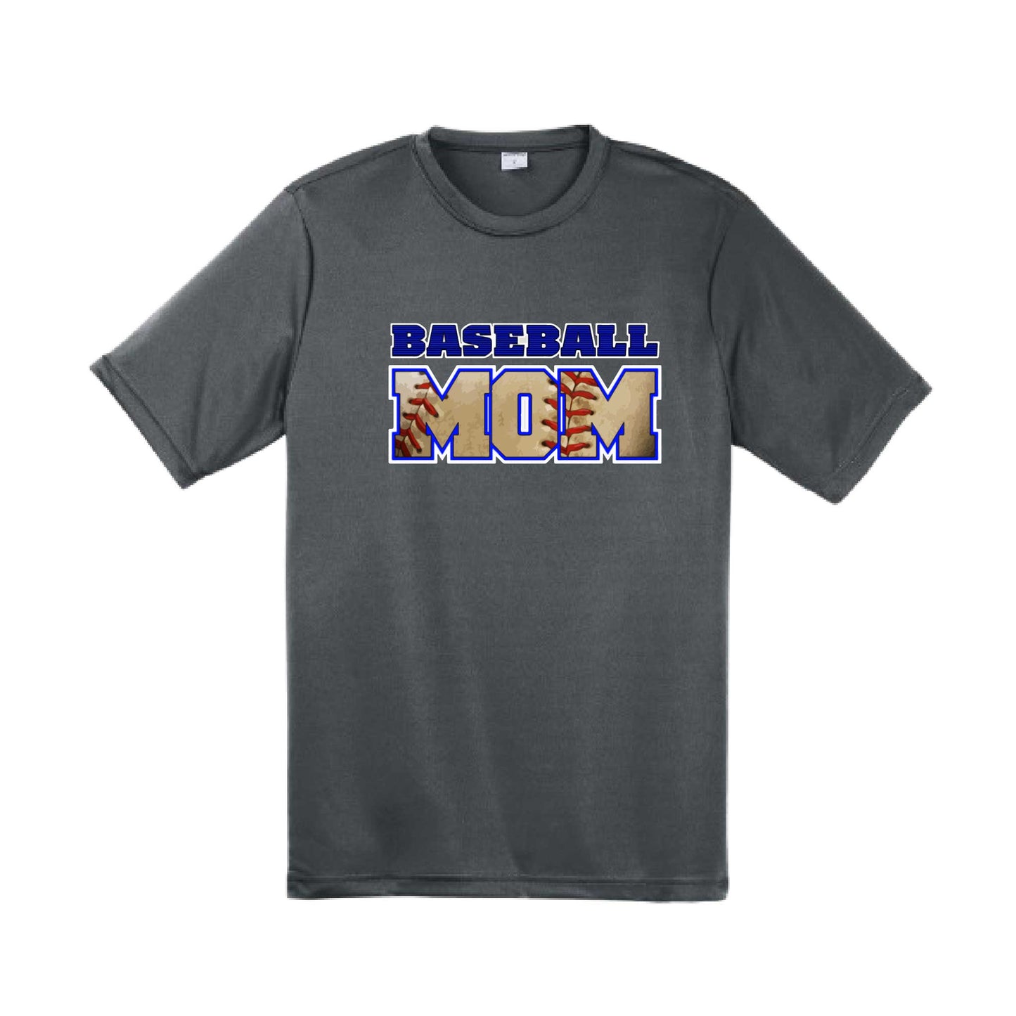 Baseball Mom | Men's Short Sleeve Athletic Baseball Performance T-Shirt | 100% Polyester
