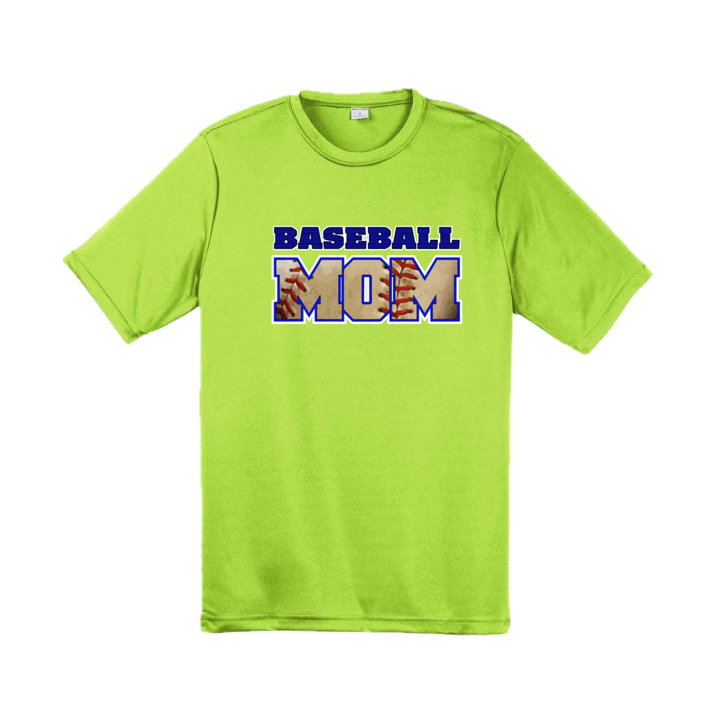 Baseball Mom | Men's Short Sleeve Athletic Baseball Performance T-Shirt | 100% Polyester